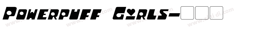 Powerpuff Girls字体转换